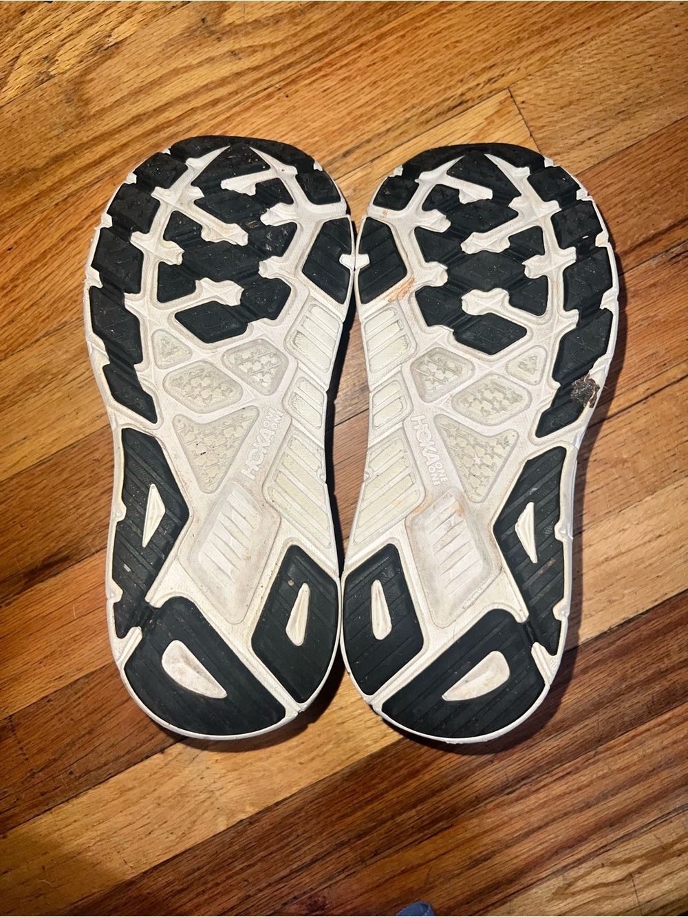 Hoka Women’s  Black and White Athletic Running Shoes - Picture 5 of 6